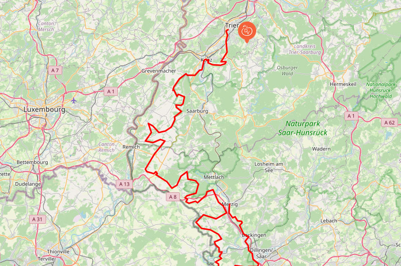 Karte Viezregion